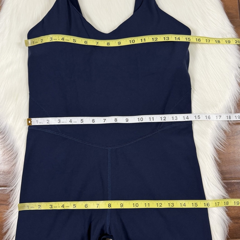 Lululemon Women's Size 10 Blue Align One Piece 6" Short Bodysuit LW1EI8S - Picture 4 of 8